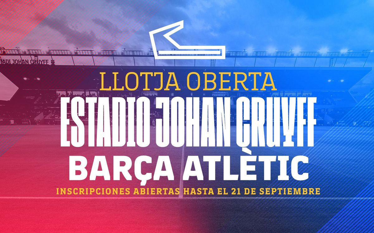 ‘Llotja Oberta’ en el Johan Cruyff para socios y socias para ver al Barça Atlètic
