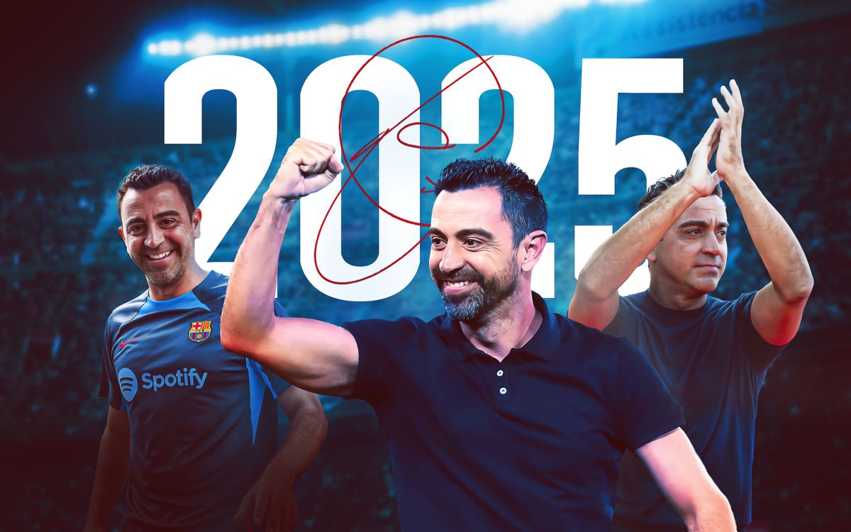 Xavi Hernández extends contract with FC Barcelona until 2025