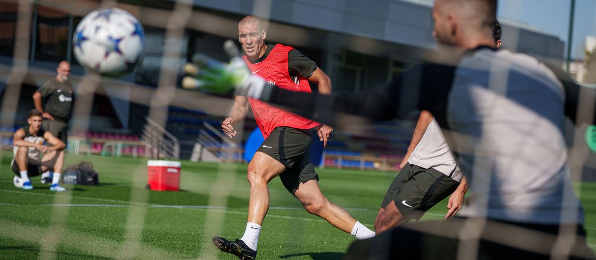 Sesión de recuperación antes de una semana Champions