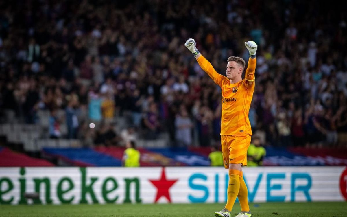 Ter Stegen now in top three for appearances by a Barça goalkeeper