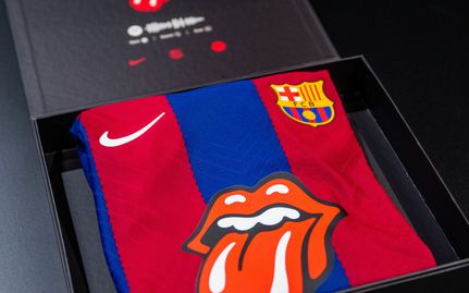 バルサ&ローリングストーンズユニフォーム発売