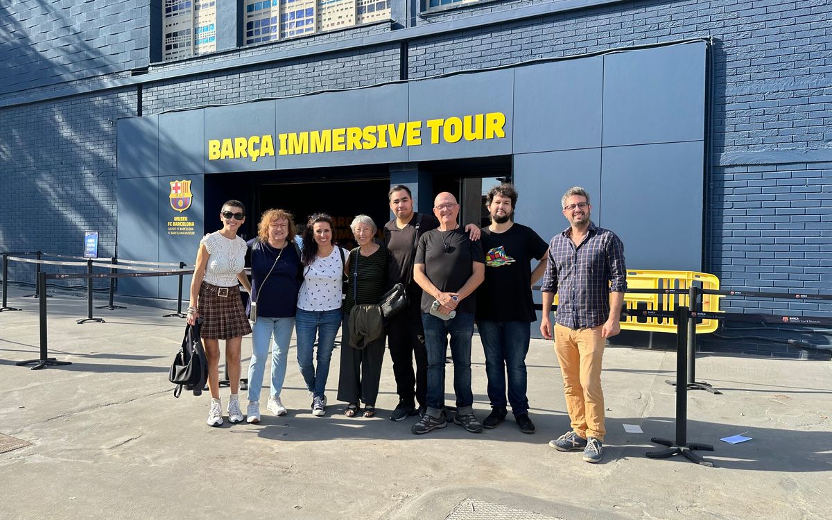 Visit to the Barça Immersive Tour by the Catalan Association for the Promotion of Deaf People (ACAPPS)