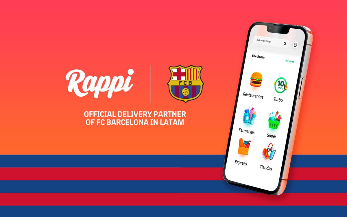 El FC Barcelona se alía con Rappi, la empresa líder de envíos a domicilio en Latinoamérica