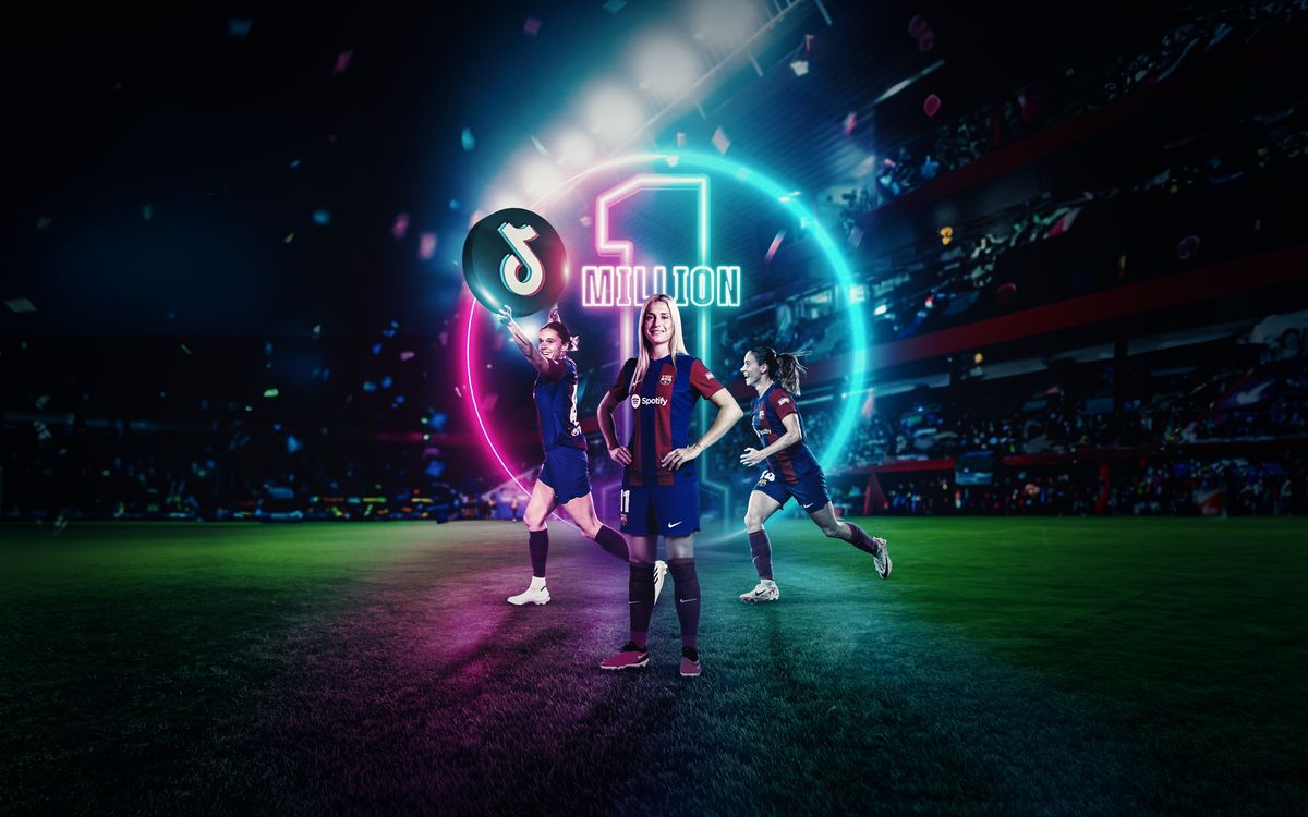 The women's team's TikTok has reached one million followers.