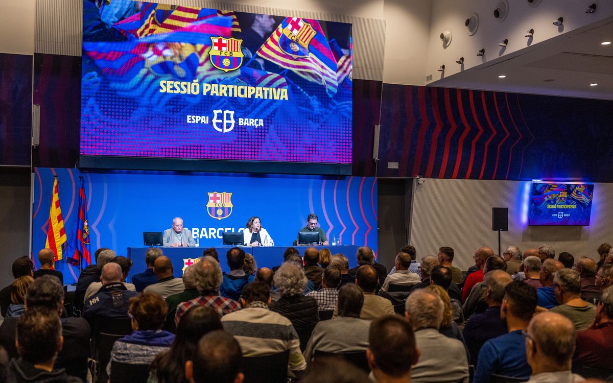El FC Barcelona expone las últimas novedades del Espai Barça en una sesión participativa del proyecto