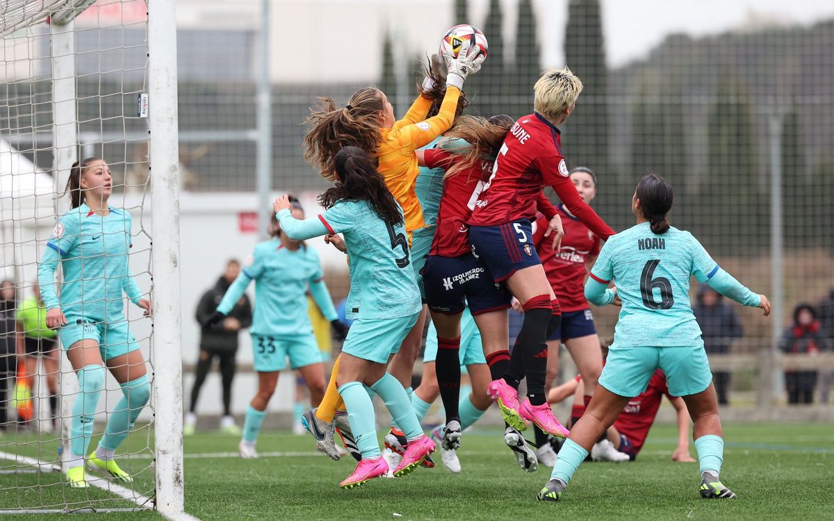 El Barça Femenino B se impone por 0-2 en su visita a Osasuna Femenino