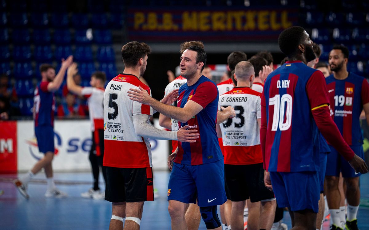 El Barça y el Fertiberia Puerto Sagunto disputarán un amistoso el miércoles 24 de enero