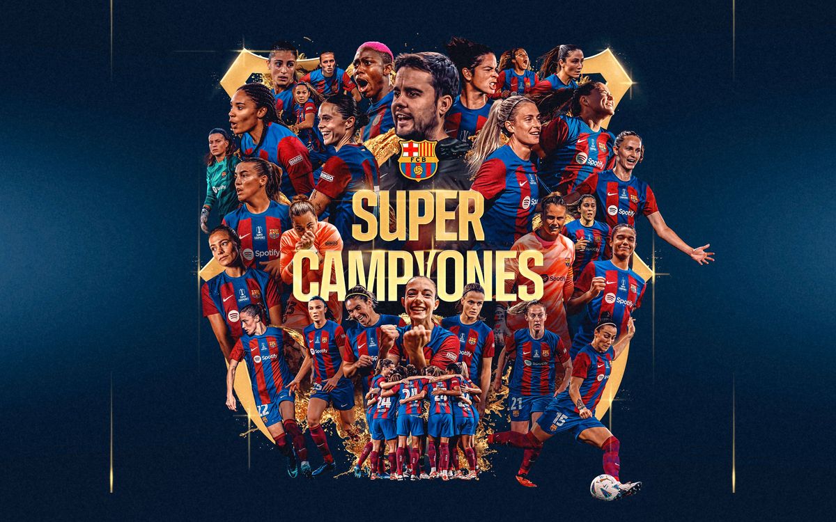 El Barça aixeca la seva quarta Supercopa d'Espanya