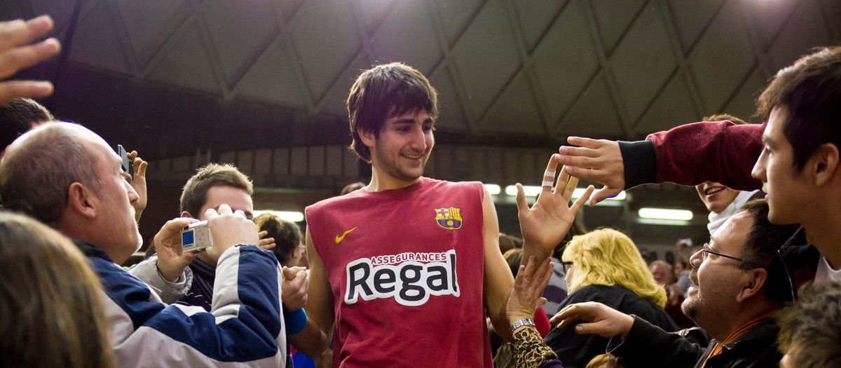 Ricky Rubio s'entraîne avec le Barça Basket