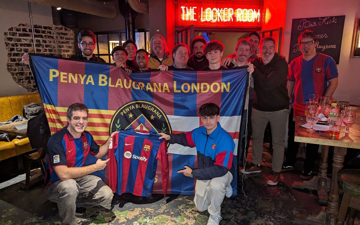 Barça fans and the Club show solidarity with the London Supporters' Club