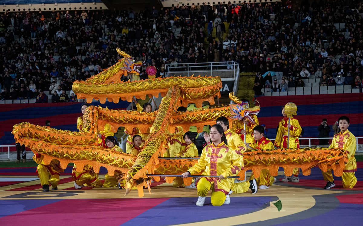 La Penya Blaugrana Dracs Units celebra conjuntamente con el Barça el Año Nuevo Chino