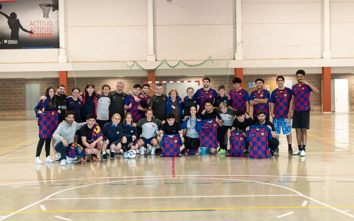 L’equip femení de l’Agrupació visita el programa de la Fundació FC Barcelona al Centre Penitenciari de Joves de Quatre Camins