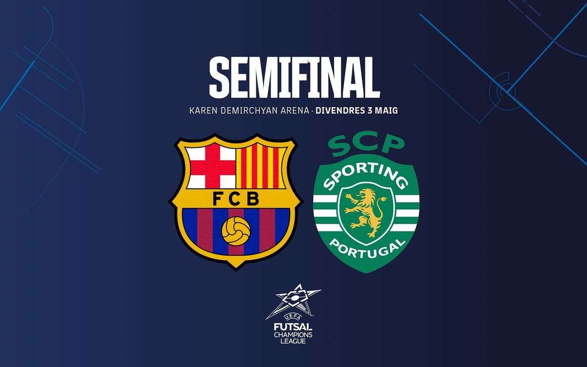 FC Barcelona v Sporting in Futsal Champions League semi-final