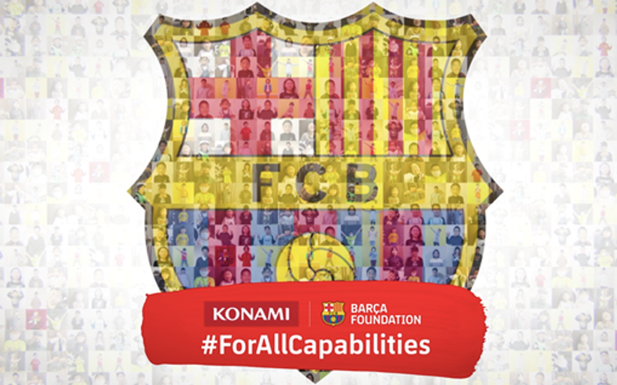 The FC Barcelona Foundation and KONAMI renew their commitment to children with functional diversity in Japan
