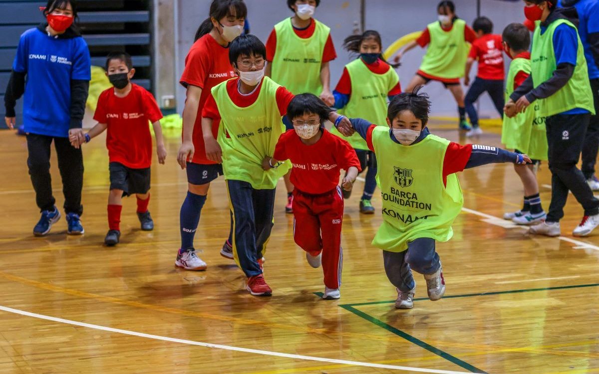 Close to 700 children and young people have benefitted from the inclusion project the FC Barcelona Foundation has been implementing in Japan with Konami since 2019