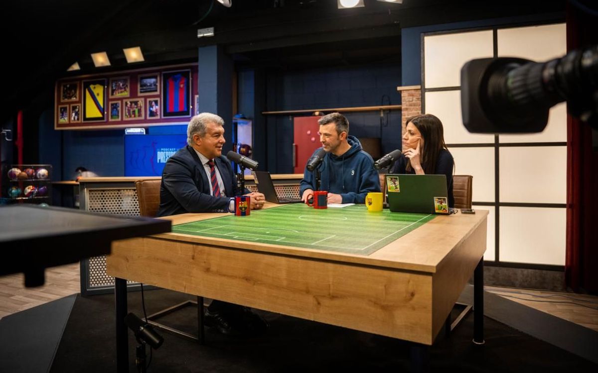 Barça Studios begins production of video podcasts featuring president Joan Laporta