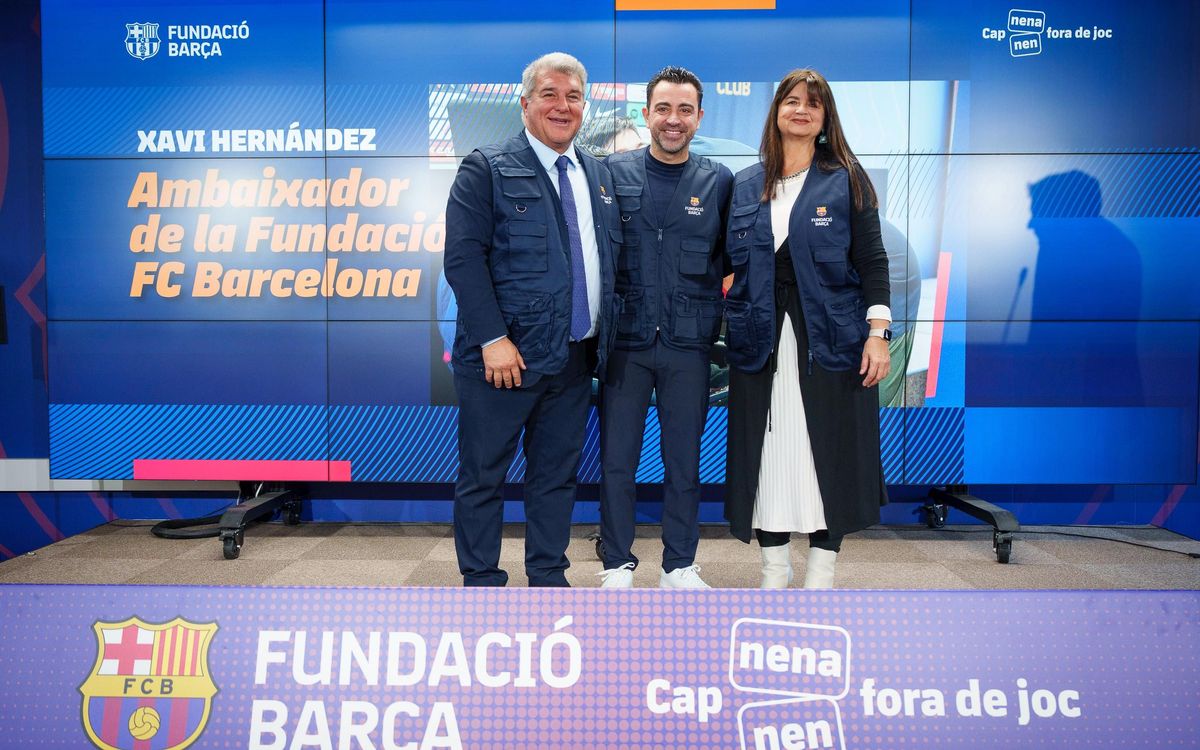 Xavi Hernández, nombrado embajador de la Fundació FC Barcelona