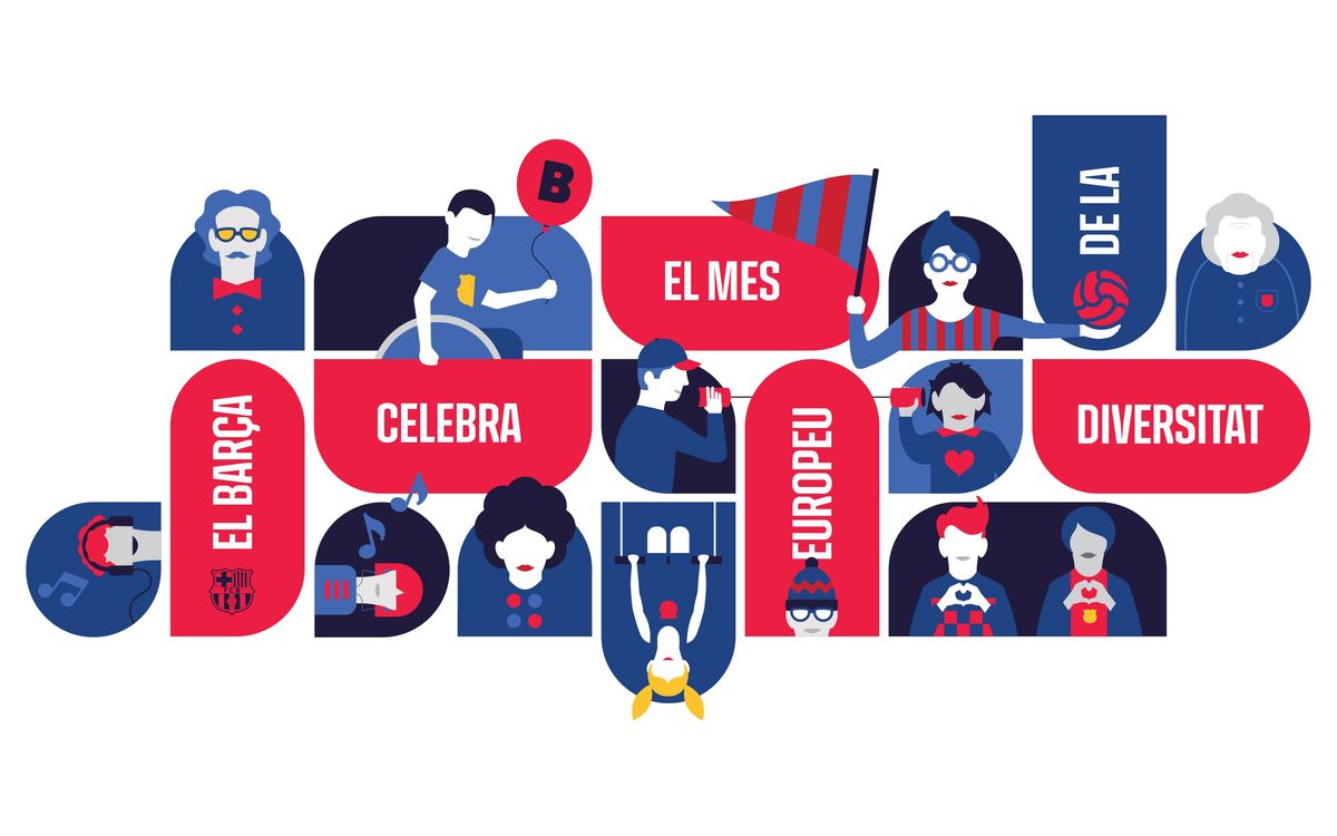 El FC Barcelona en el ‘Mes Europeu de la Diversitat’