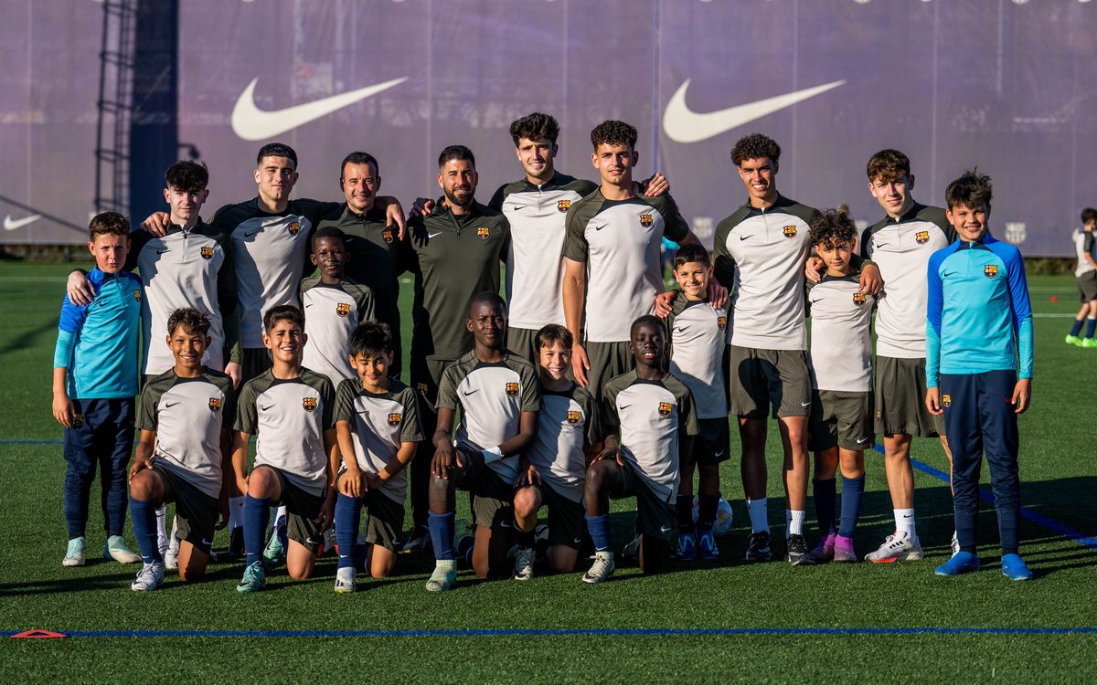 Apoyo del Fútbol Formativo y la Barça Escola al Barça Atlètic