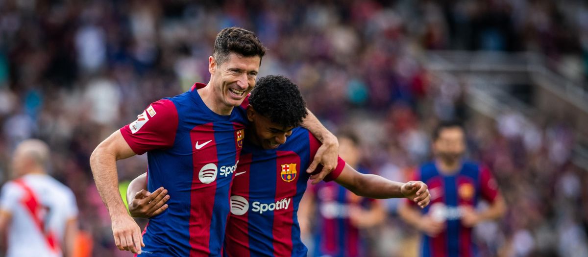 FC Barcelona - Rayo Vallecano: Lewy y Pedri sellan la segunda plaza (3-0)