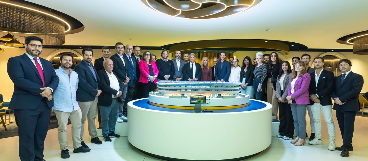 FC Barcelona installations visited by official 2030 FIFA World Cup bid team members