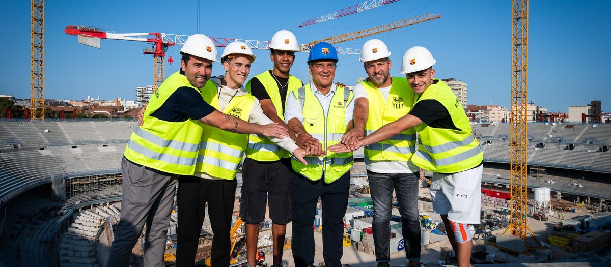 A special visit to the Spotify Camp Nou works