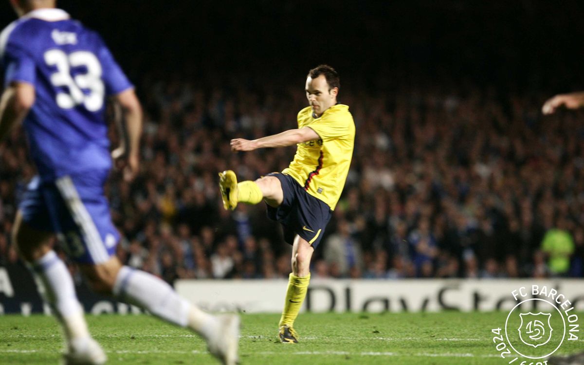 2009.- Iniestazo at Stamford Bridge. © AHFCB| Miguel Ruiz