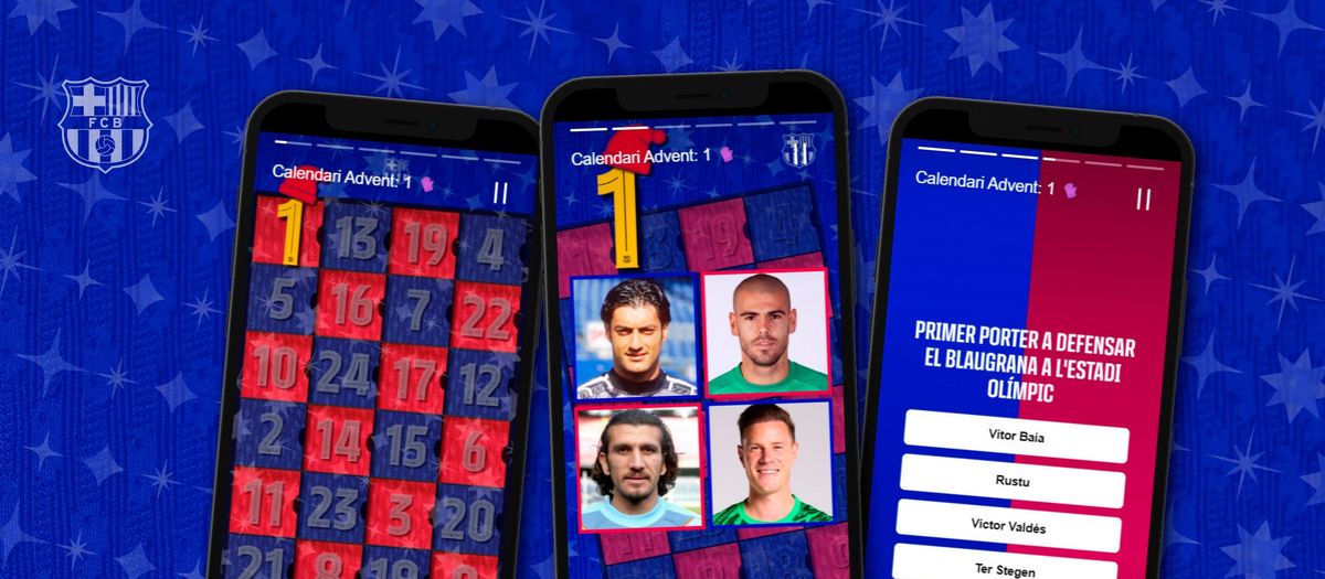 El calendari d'advent del FC Barcelona, en marxa