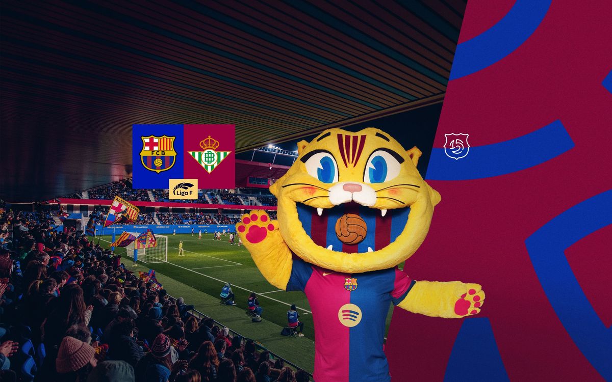 Presentación oficial de la Mascota CAT en el Barça – Betis