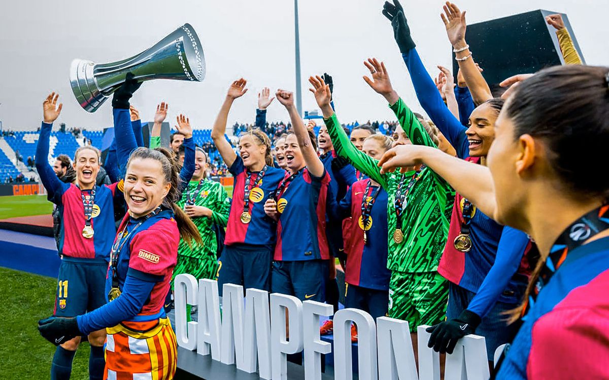 El Barça Femenino ofrecerá la Supercopa a la afición en el partido contra el Levante UD