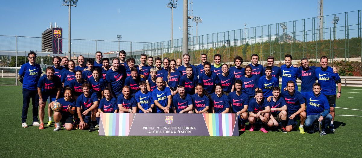 Encuentro deportivo contra la LGTBI-fobia en el deporte en el FC Barcelona
