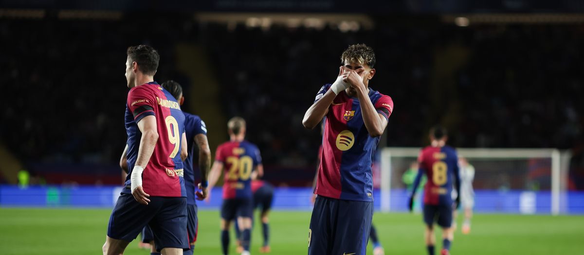 Lamine Yamal, el más joven en marcar y asistir en un partido de Champions