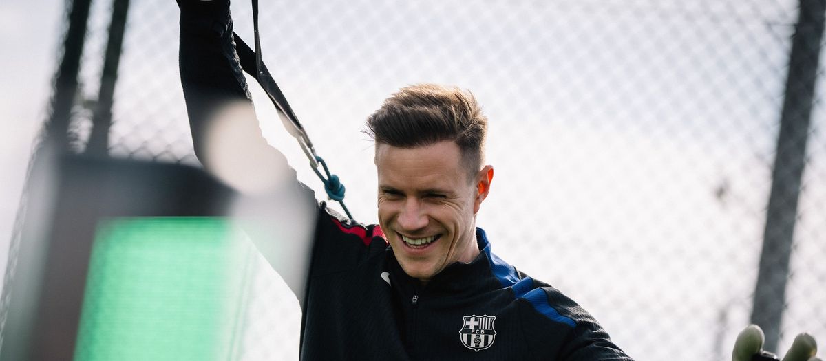 Marc-André ter Stegen sigue trabajando en su recuperación