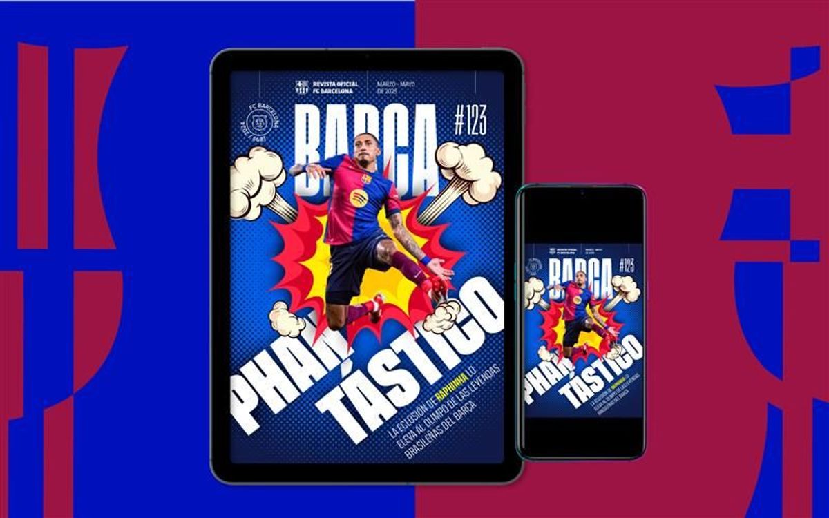 Raphinha, protagonista de la REVISTA BARÇA