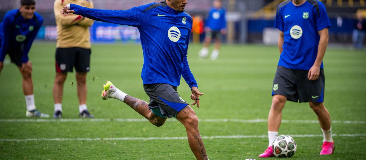 Entrenamiento en el BVB Stadion de Dortmund