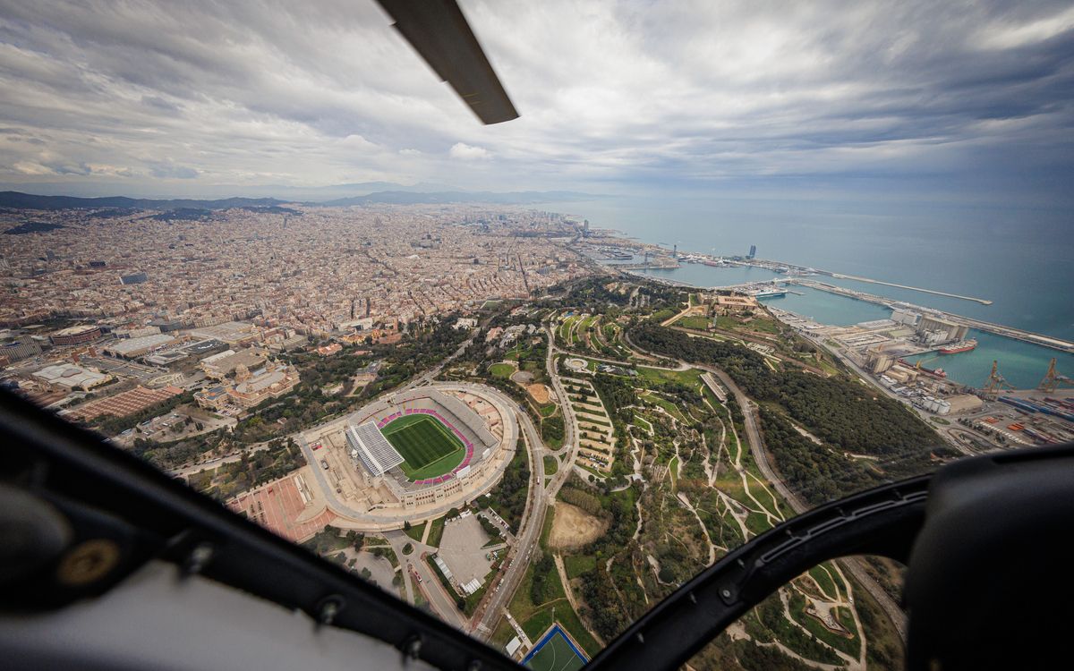 El FC Barcelona lanza el 'Barça Sky Tour', un recorrido aéreo por las instalaciones del Club
