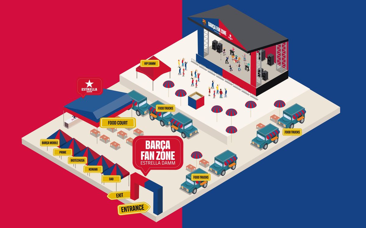 FC Barcelona Fan Zone in Sevilla.