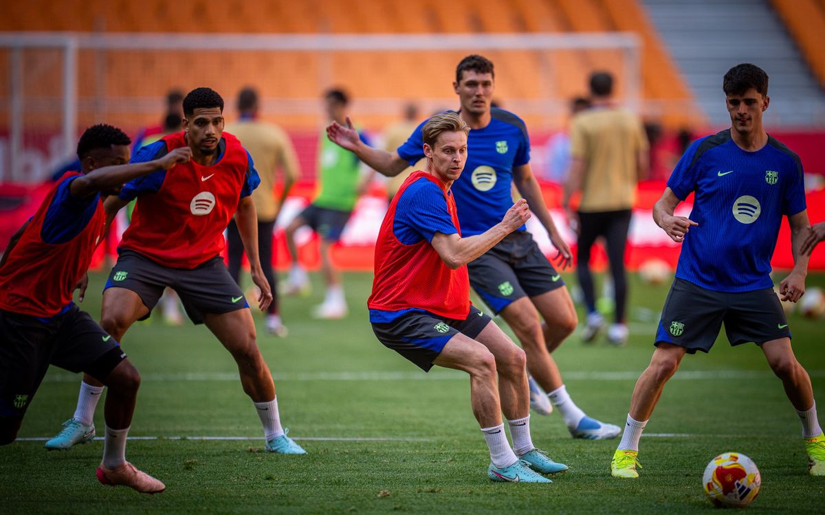 Último entrenamiento antes de la gran final