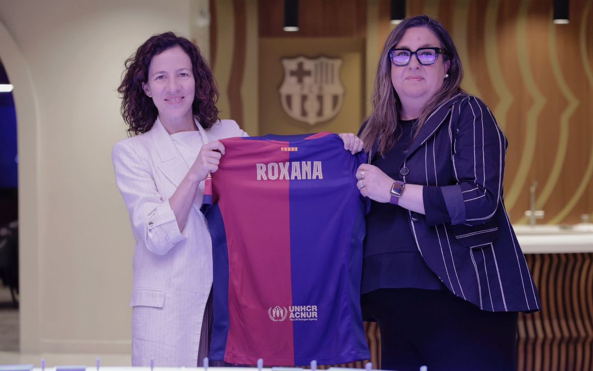 European Commission Executive Vice-President Roxana Mînzatu visits FC Barcelona