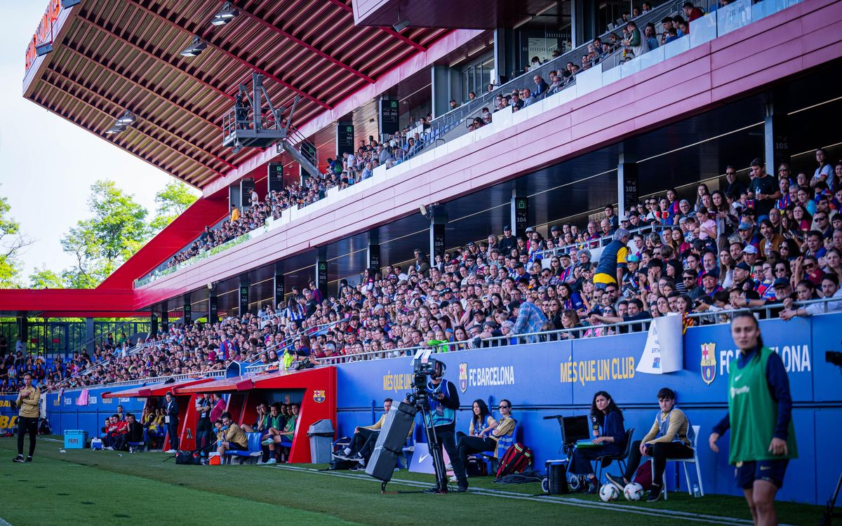 Celebración de la Liga del Barça Femenino en el partido contra el Athletic Club
