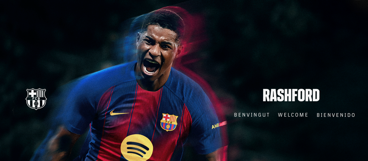 Agreement between FC Barcelona and Manchester United for the loan of Marcus Rashford