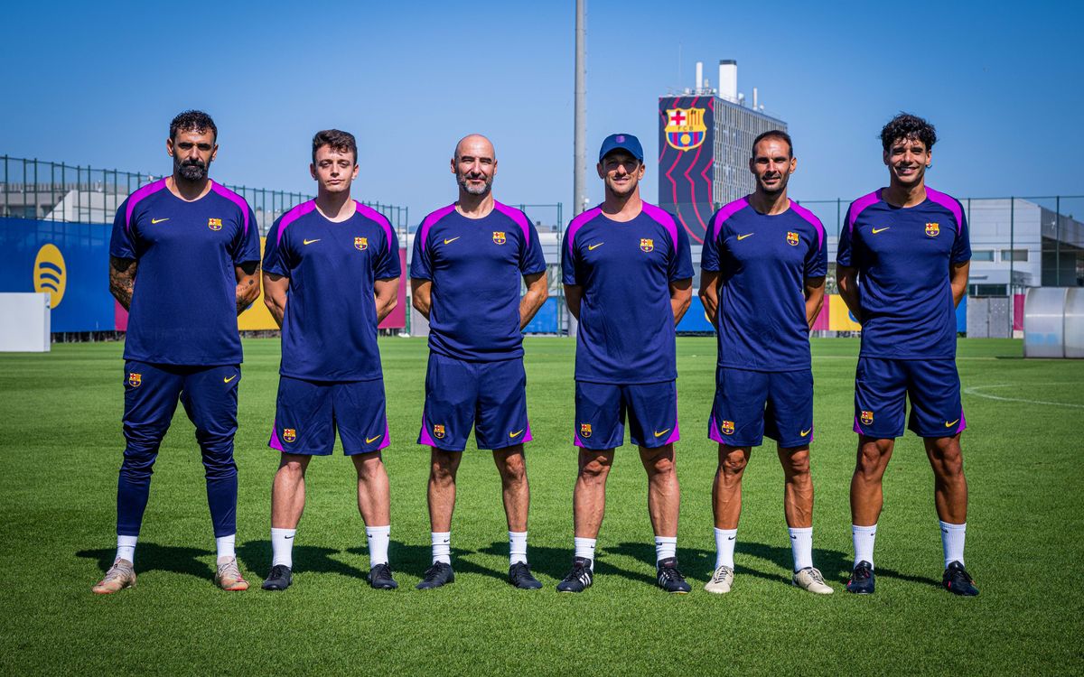 El cuerpo técnico del Barça Atlètic 25/26