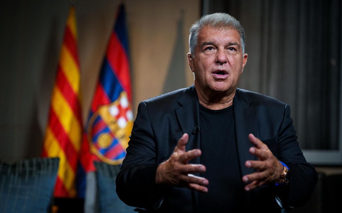 Joan Laporta: “El nuevo formato de la Champions League está mejorando la competición”