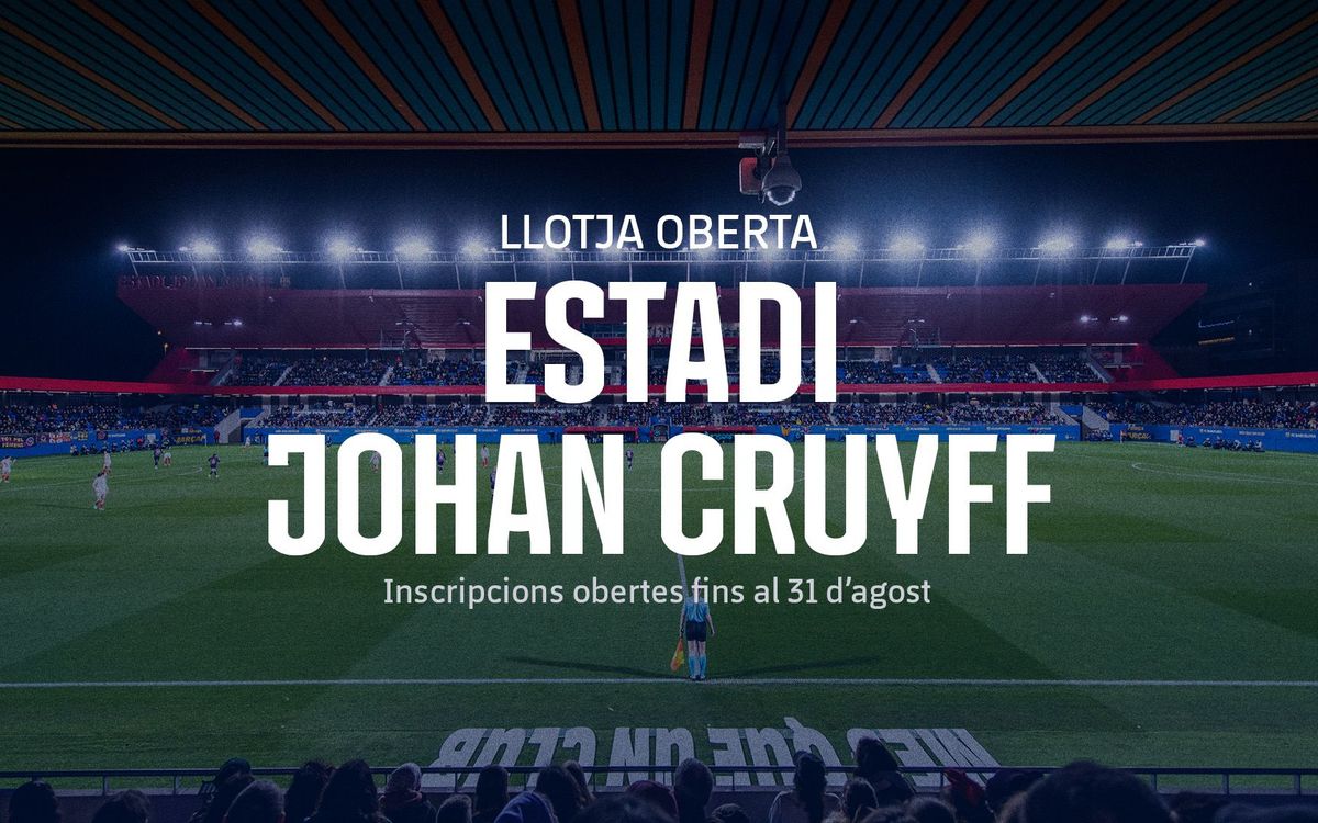 Viu un partit del Barça Femení i del Barça Atlètic des de la Llotja de l’Estadi Johan Cruyff