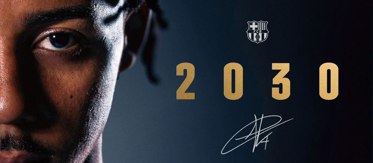 Jules Kounde renueva con el FC Barcelona hasta 2030