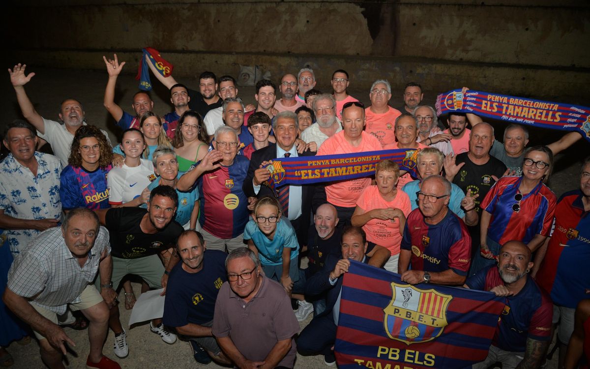 Joan Laporta presideix la 16a Trobada de Penyes de les Illes Balears