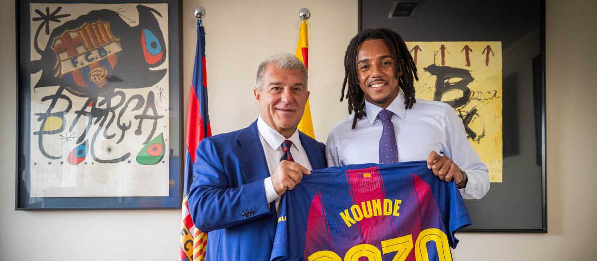 Jules Kounde firma la renovación con el Barça hasta el 2030