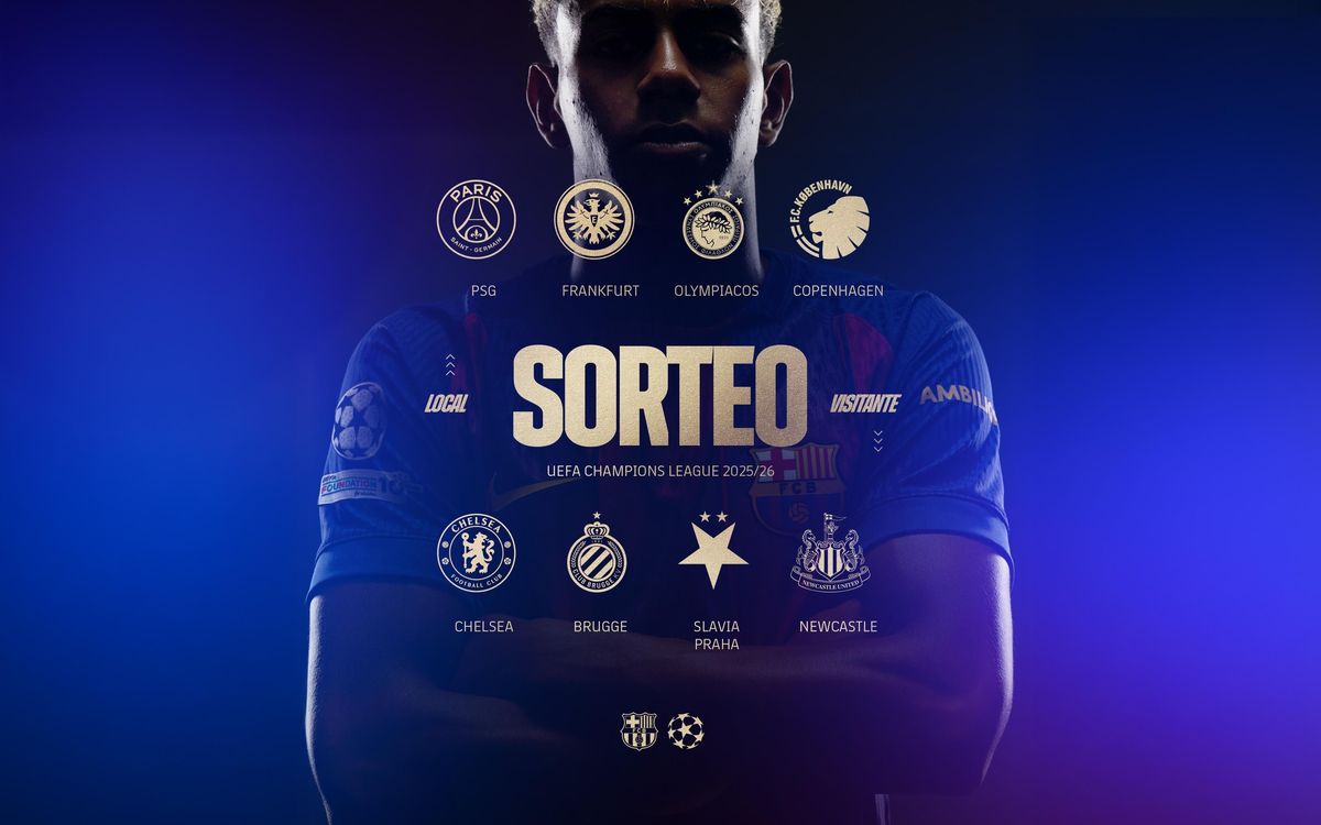 Los rivales del Barça en la fase liga de la Champions