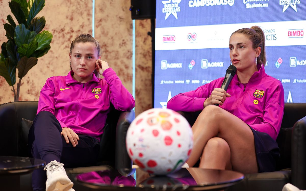 El Barça Femenino refuerza su proyección internacional mediática durante la gira por México