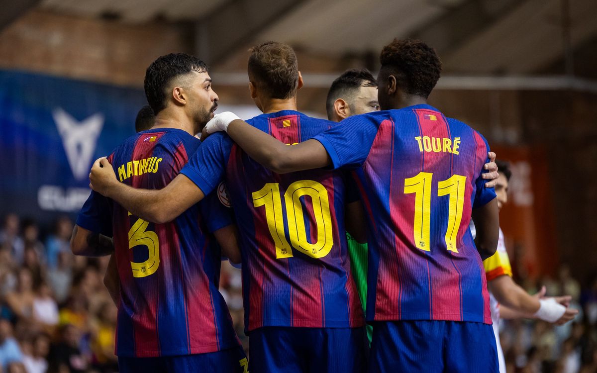 El Barça de futbol sala aixecarà el teló de la nova temporada al Palau Blaugrana